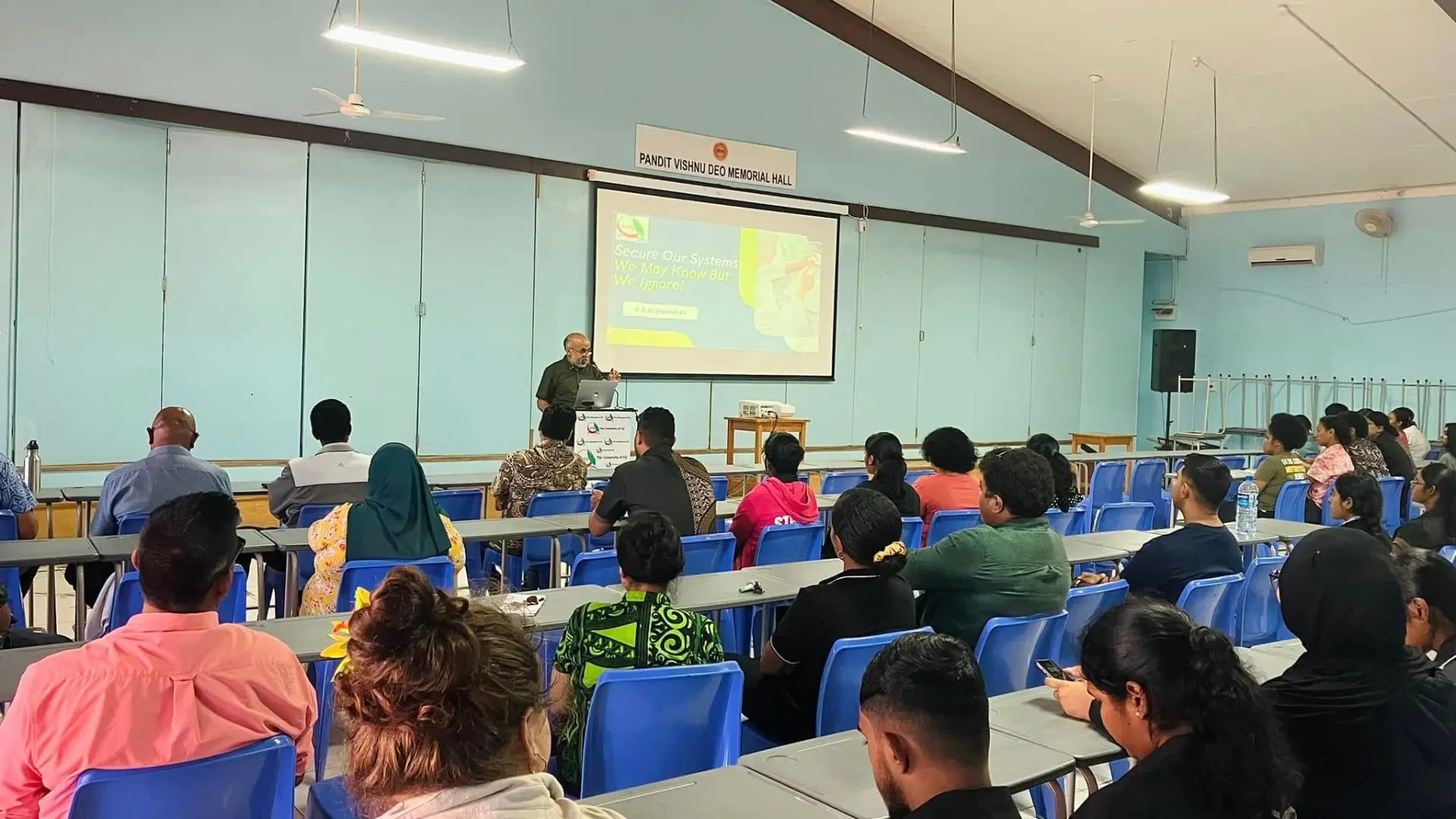 Fijian university students learning coding and digital skills