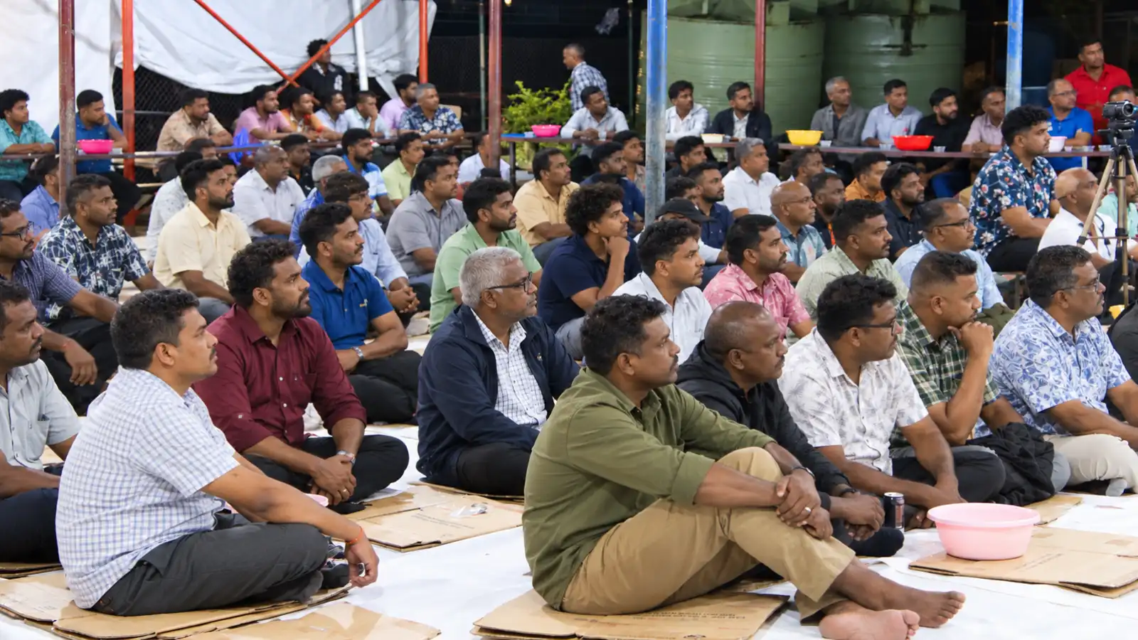 Community gathering at Naag Deo Sthaan in Nukuloa, Savusavu