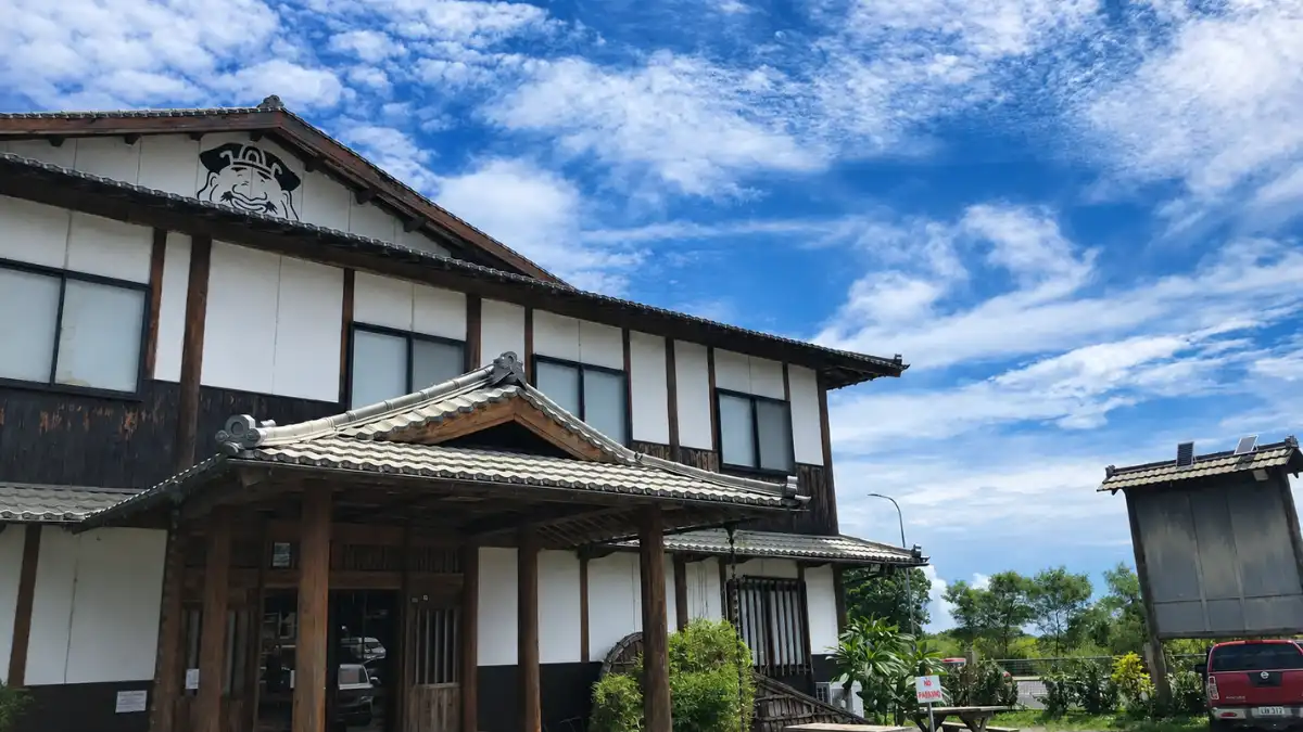 Exterior of Daikoku Japanese Restaurant in Martintar, Nadi, with a Japanese-style tiled roof and entrance.