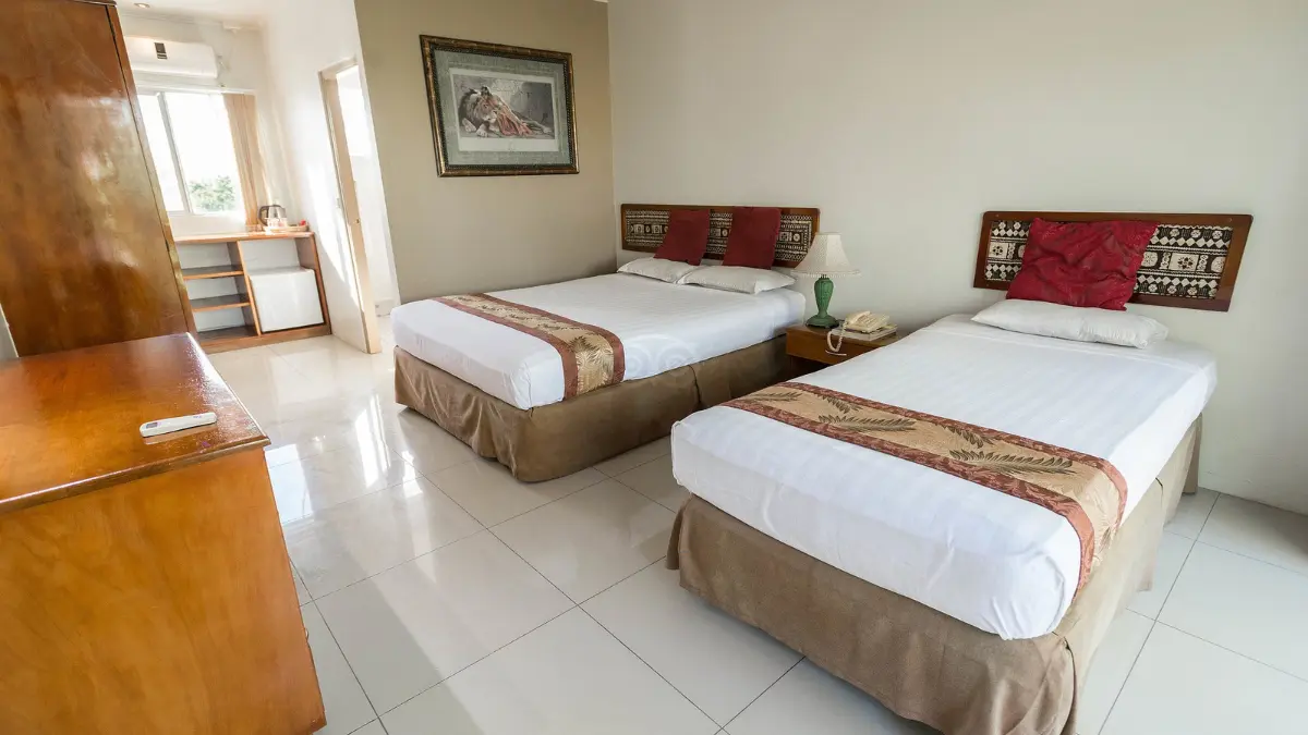 Guest room at Capricorn International Hotel in Nadi.
