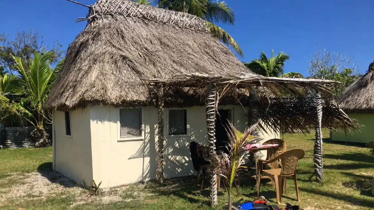 Illustrative tropical homestay setting surrounded by greenery in northern Fiji