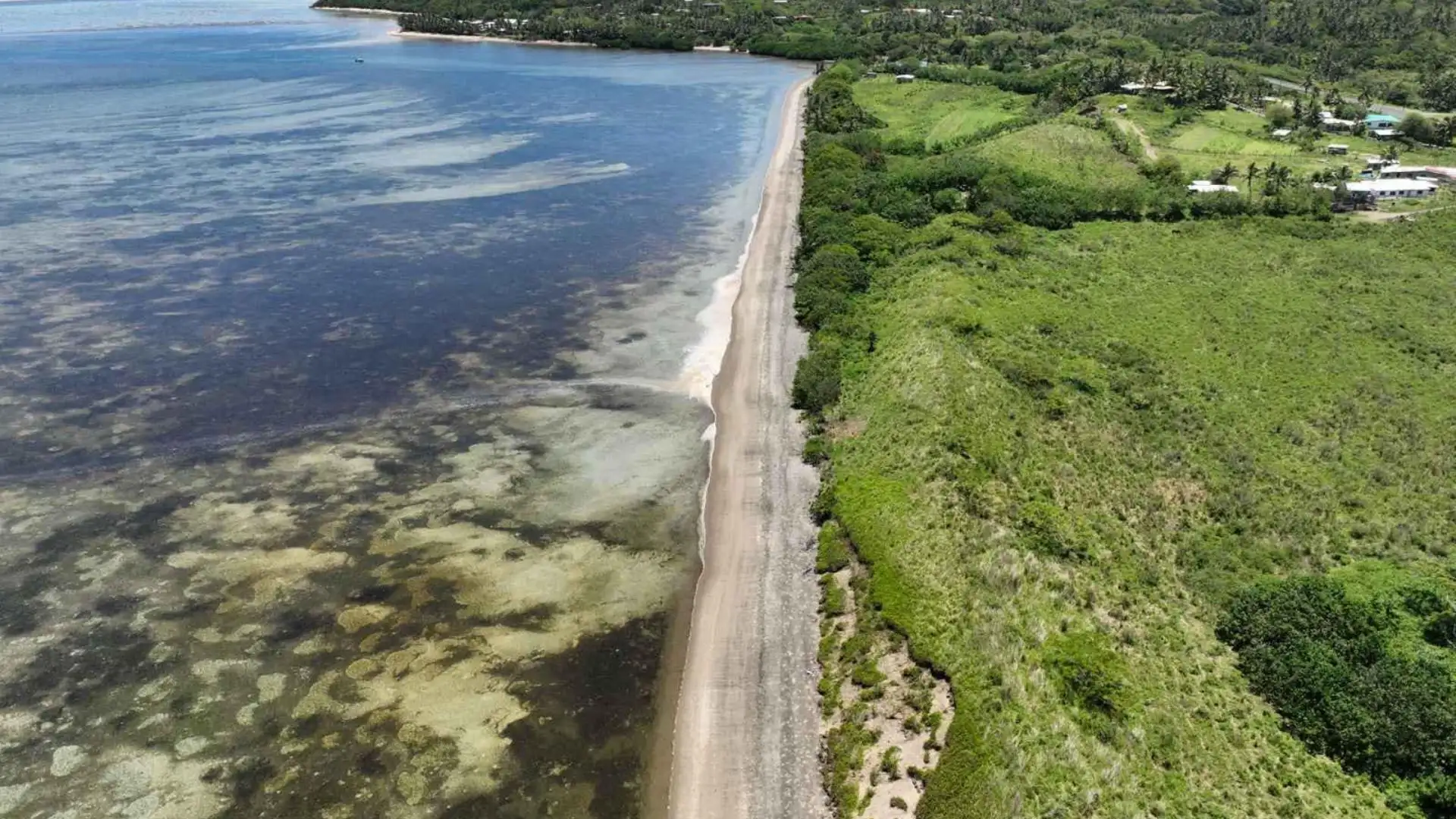 Golden sand dunes and coastal landscapes at Sigatoka Sand Dunes National Park with archaeological sites