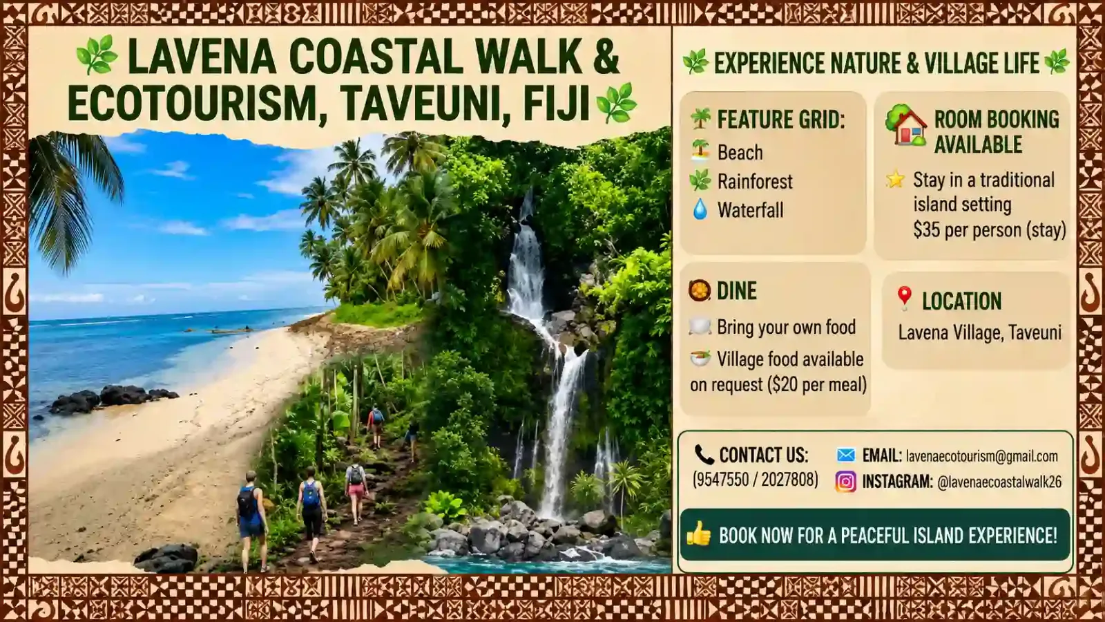 Lavena Coastal Walk & Ecotourism